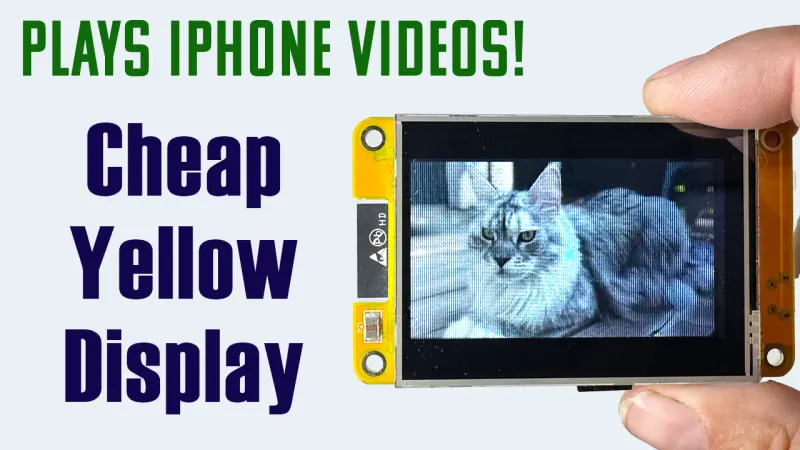 Cheap Yellow Display Video Player (ESP32-2432S028)