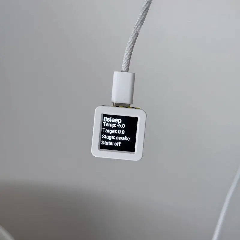 Eight Sleep Control with M5Stack ATOMS3