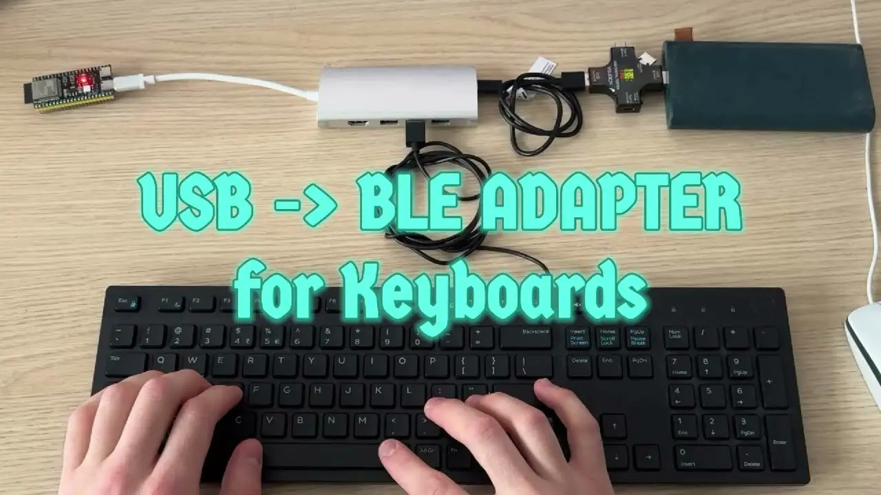 ESP32-S3 USB to BLE Keyboard Bridge