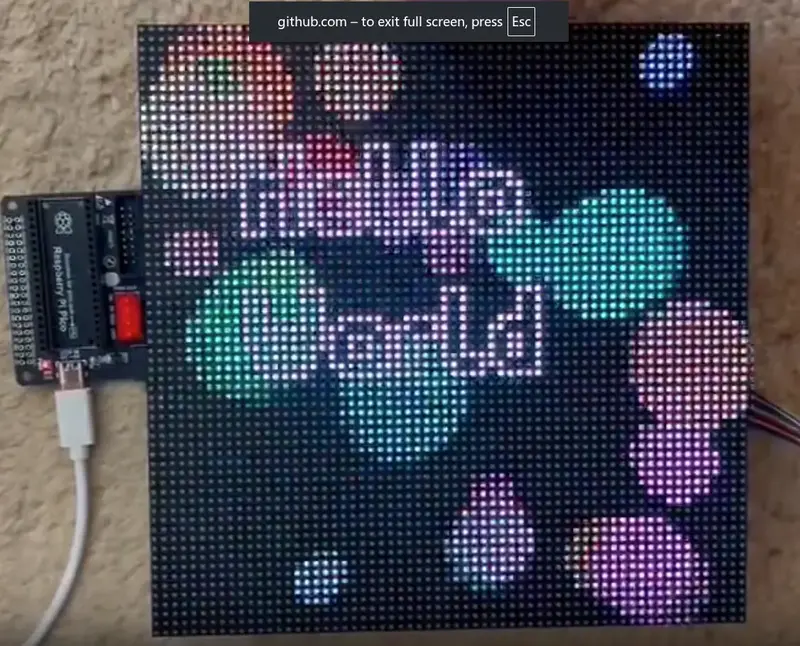 HUB75 DMA-Based Driver for Raspberry Pi Pico