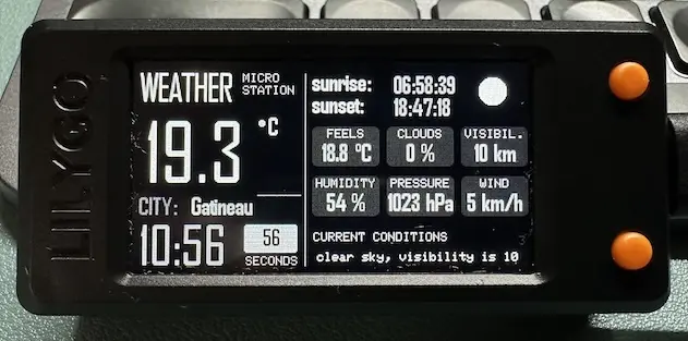 Weather Micro Station for T-Display S3