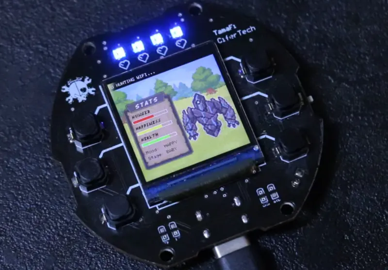 TamaFi: WiFi-Powered Virtual Pet