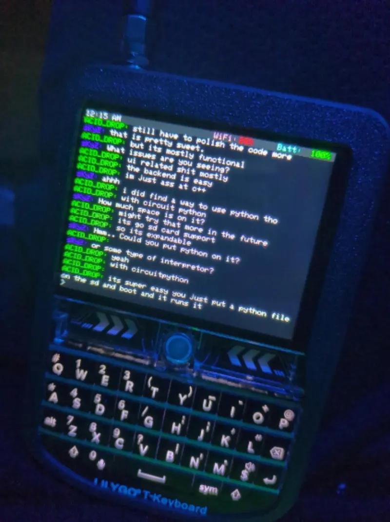 Acid Drop: Custom Firmware for LilyGo T-Deck