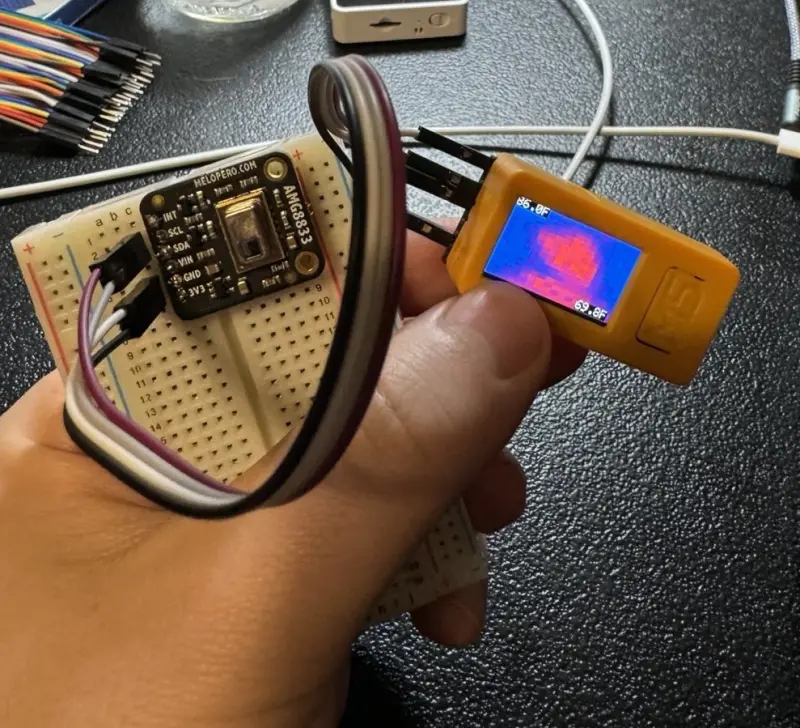 M5StickCPlus2 AMG8833 Thermal Camera