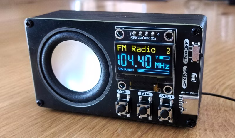 CH32V003 FM Radio Receiver with RDS