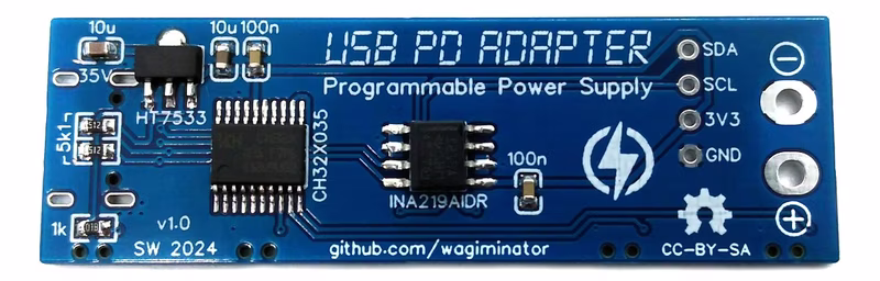 Close-up of the PCB with components and OLED display