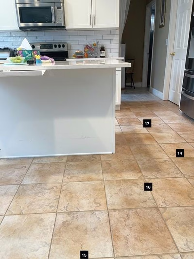 Navigable points in the kitchen.