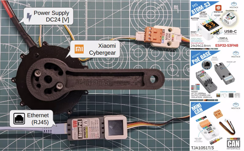 M5Stack AtomS3 Cybergear Controller Setup