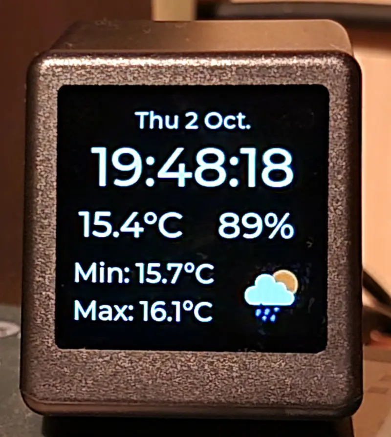 Desk Weather Clock (GeekMagic-S3)