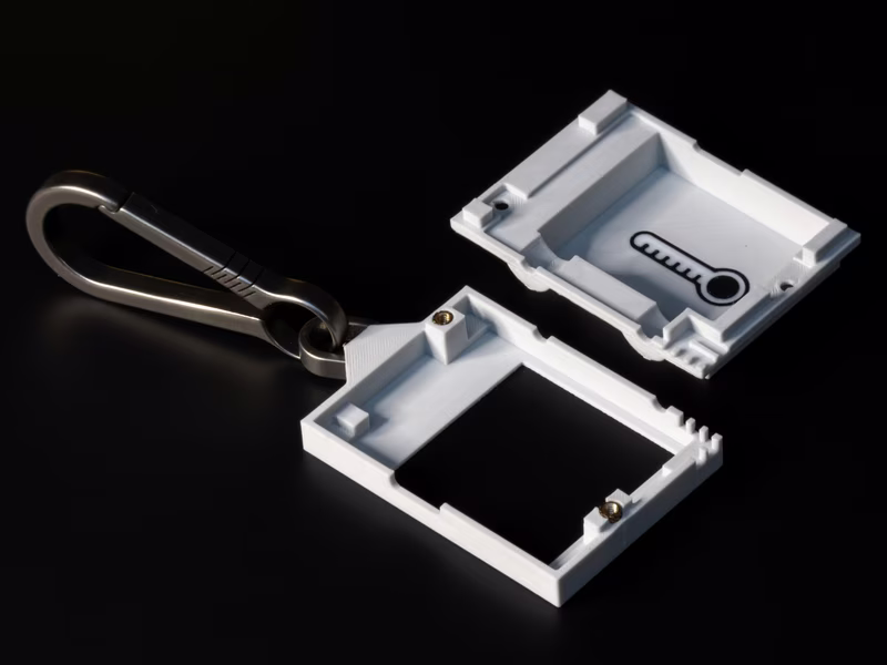 Rear view of the climate logger hardware