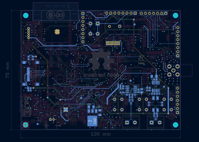 Detailed 3D render of the OpenAirScope environmental monitoring node