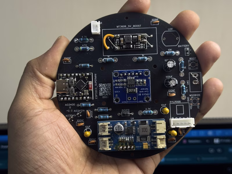 Populated TX PCB — REV 2.2, May 2026 (open hardware)