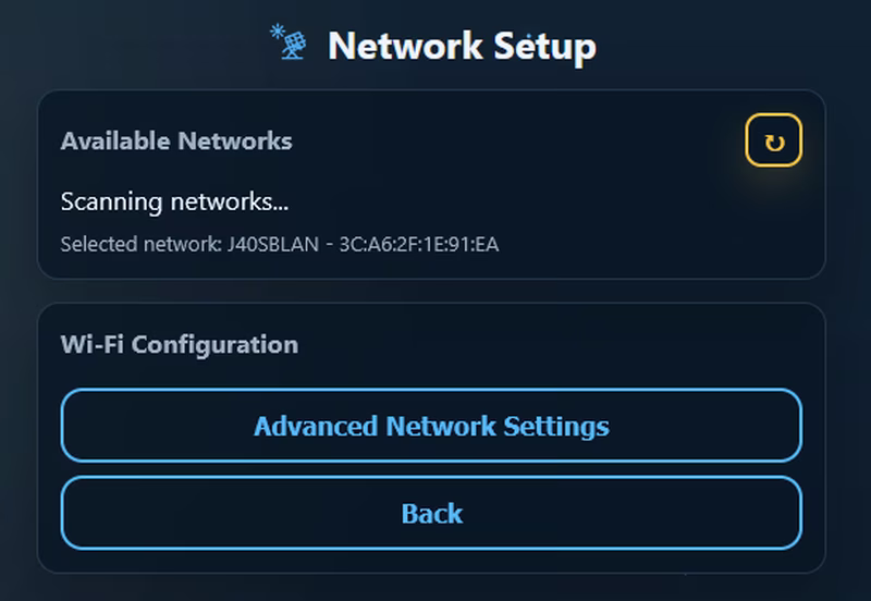 Advanced MQTT and Network Settings