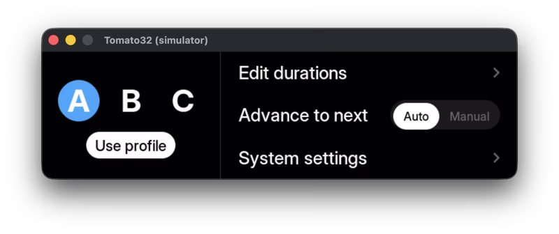 The settings interface showing theme and display options