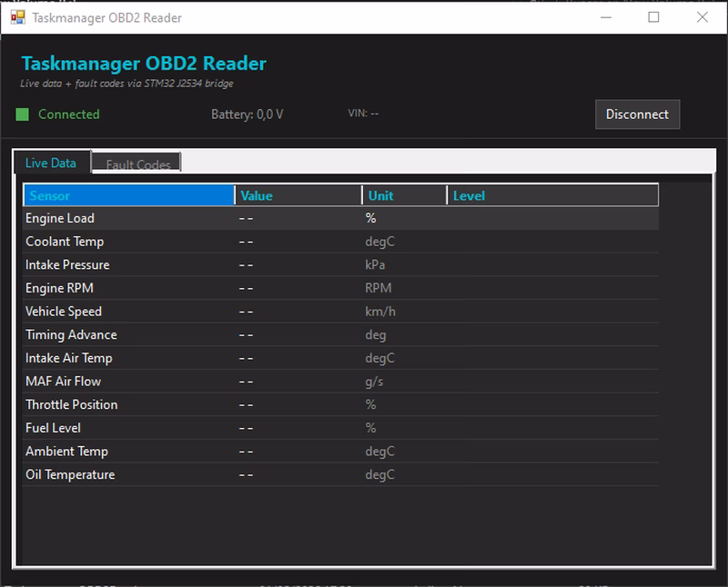 Taskmanager J2534 Bridge