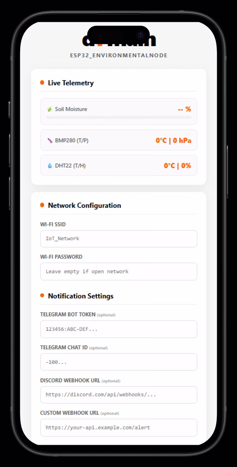 Web Configurator User Interface