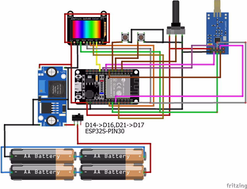 RFSqueak-MK1 Wiring Diagram
