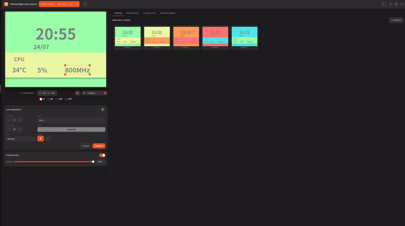 Theme presets and customization
