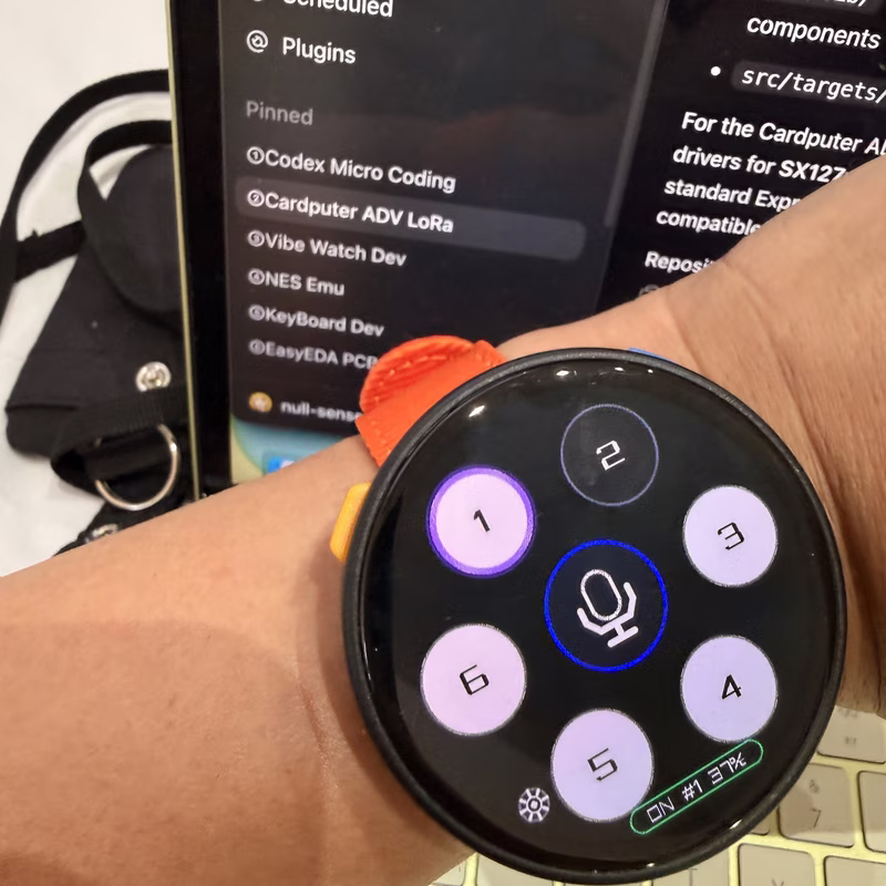 Vibe Watch Agent layer showing six parallel AI sessions
